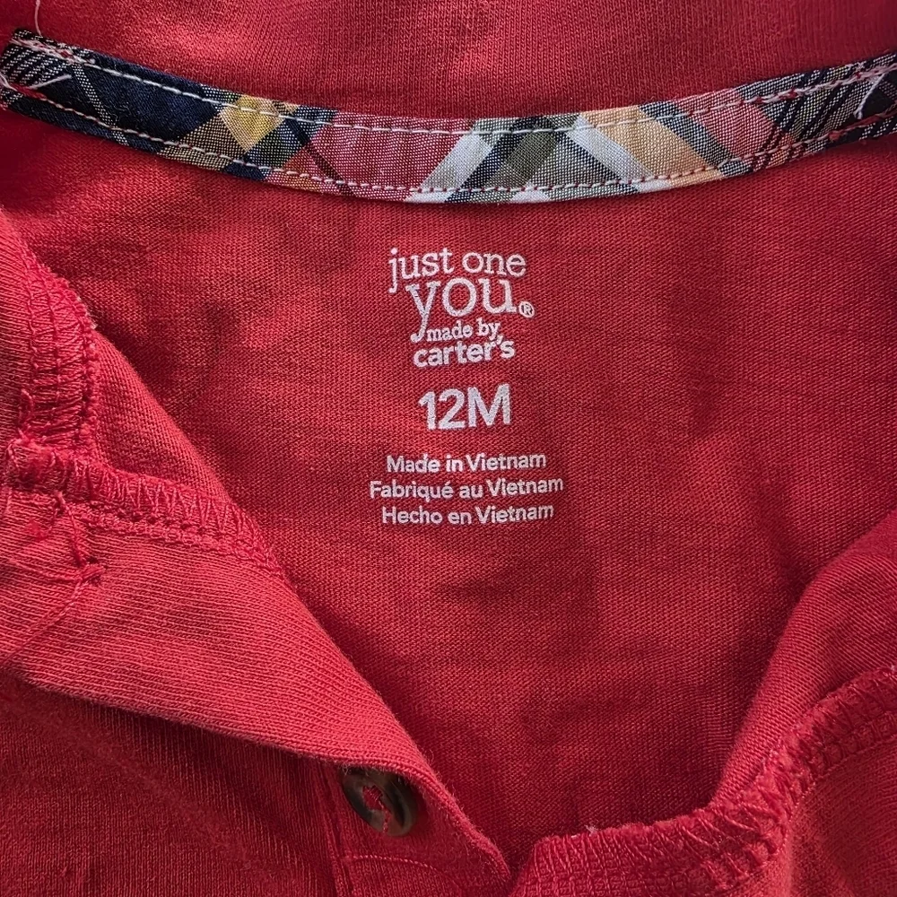 🔥5 FOR $25🔥Just For You by Carters 12M Baby Boy Outfit